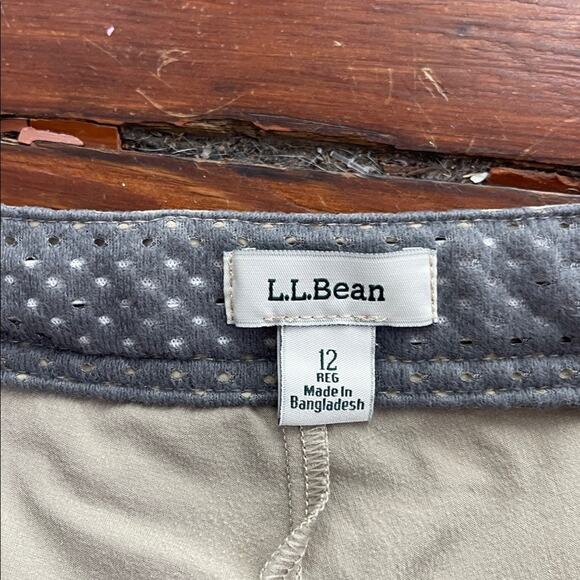 L. L. Bean athletic lined outdoor hiking cargo skort sz 12 - Picture 6 of 7